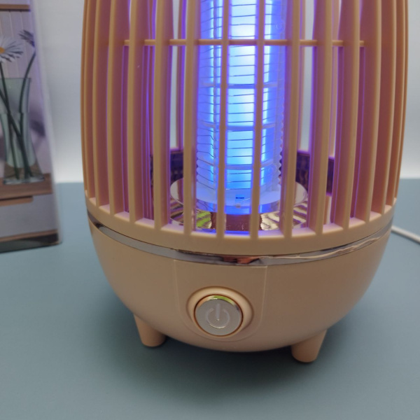 Антимоскитная лампа-ловушка для комаров и насекомых LED PHOTOCATALYST MOSQUITO KILLER USB,цвет бежевый